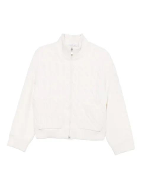 cable-knit zip jacket by GRAN SASSO