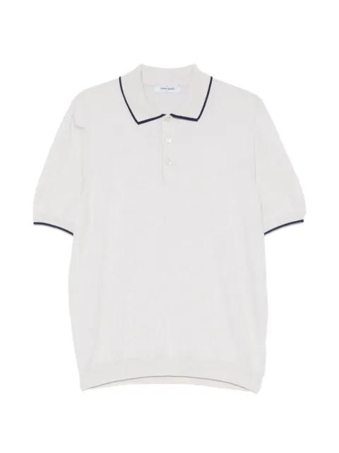 contrast-trim short-sleeve polo shirt by GRAN SASSO