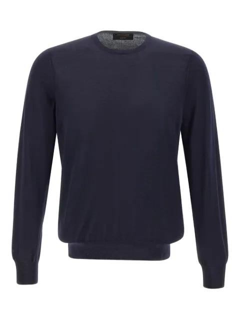 crew-neck ribbed-edge sweater by GRAN SASSO