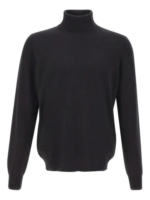 high-neck ribbed-trims sweater by GRAN SASSO