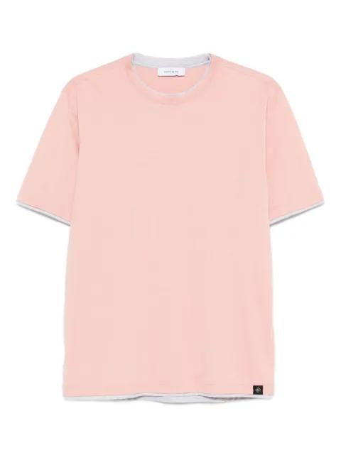 layered cotton t-shirt by GRAN SASSO