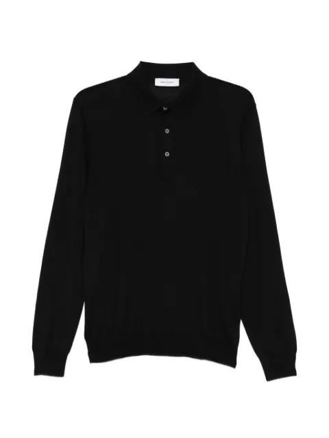 long-sleeve buttoned polo shirt by GRAN SASSO