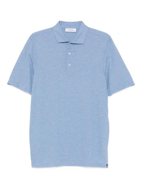 mélange-effect polo shirt by GRAN SASSO
