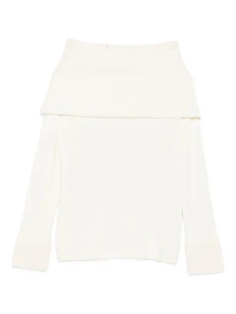 off-shoulder sweater by GRAN SASSO