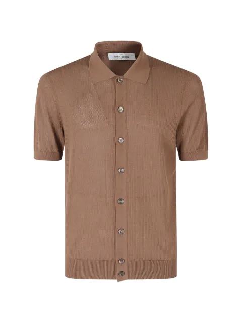 open-knit short-sleeve shirt by GRAN SASSO