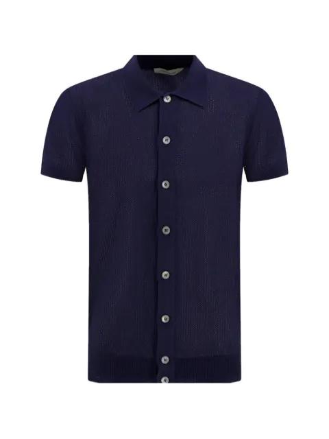 open-knit short-sleeved shirt by GRAN SASSO