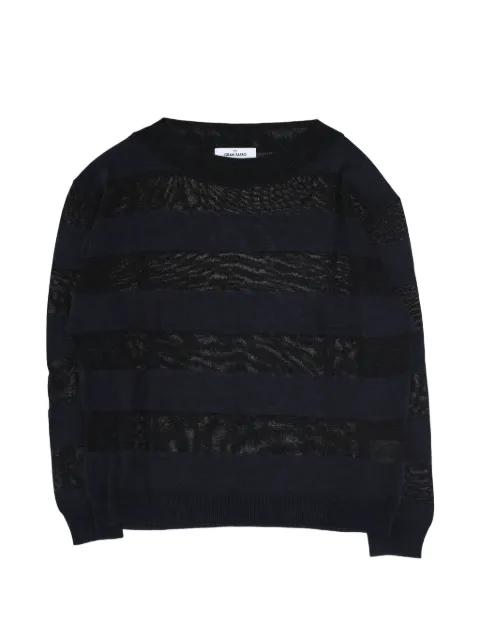 openwork striped sweater by GRAN SASSO