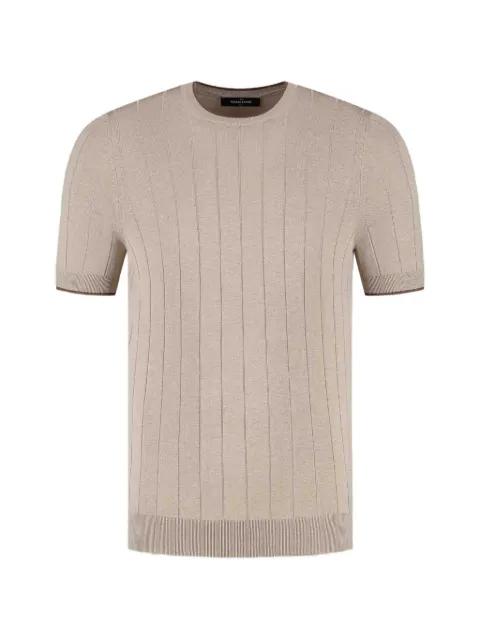 ribbed-hem T-shirt by GRAN SASSO