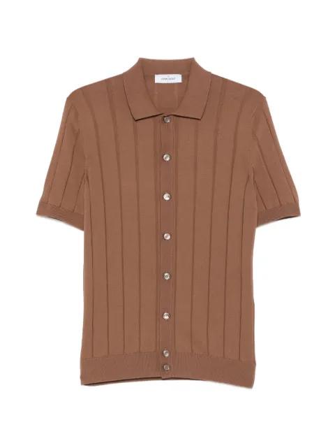 ribbed-knit short-sleeve shirt by GRAN SASSO