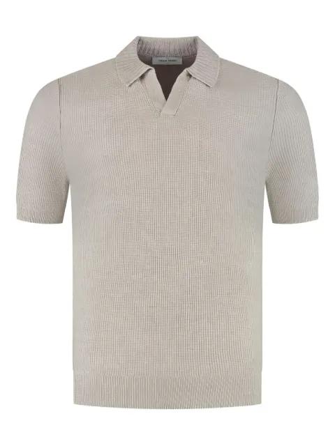 ribbed polo shirt by GRAN SASSO