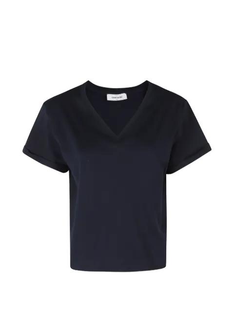 rolled-cuff V-neck T-shirt by GRAN SASSO
