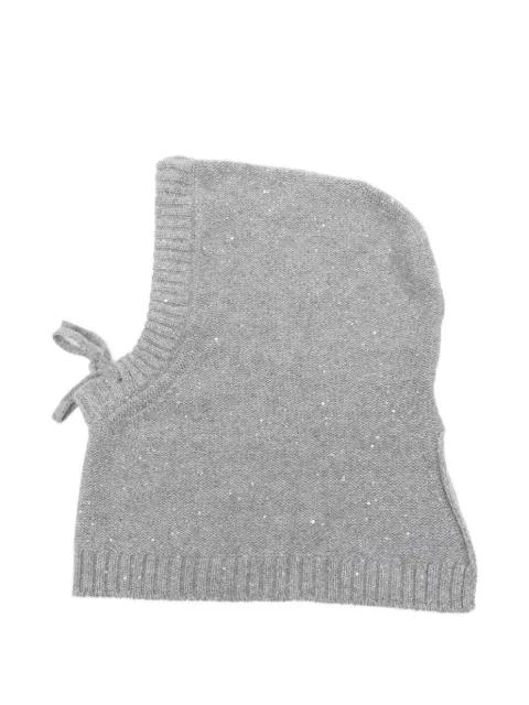 sequin-embellished balaclava by GRAN SASSO