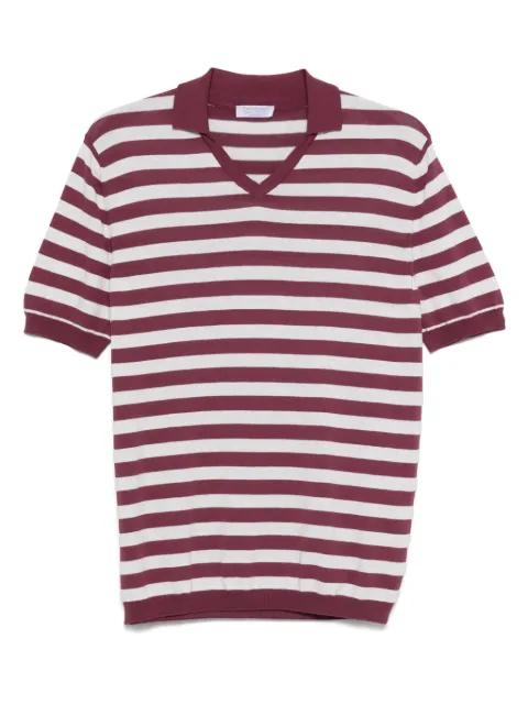 striped polo-neck T-shirt by GRAN SASSO