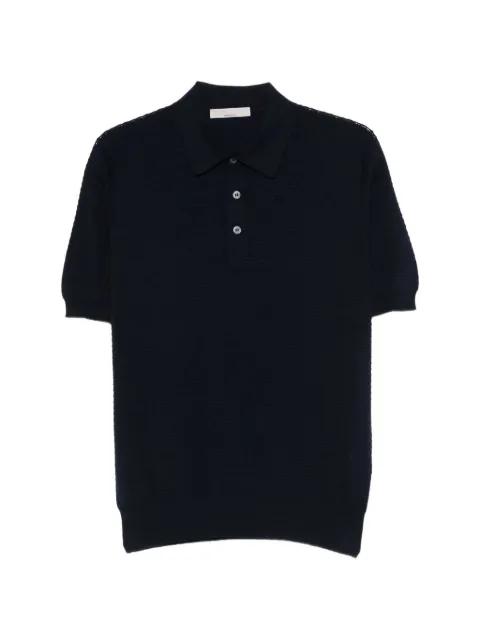 textured-knit polo shirt by GRAN SASSO