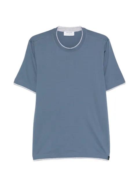 trim-detail T-shirt by GRAN SASSO