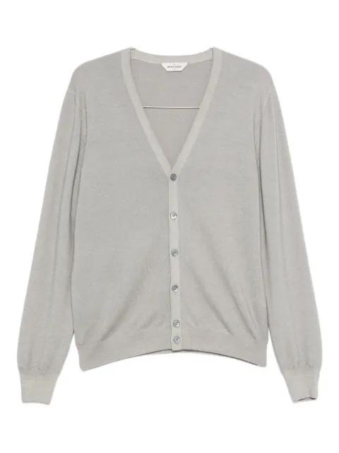 v-neck buttoned cardigan by GRAN SASSO