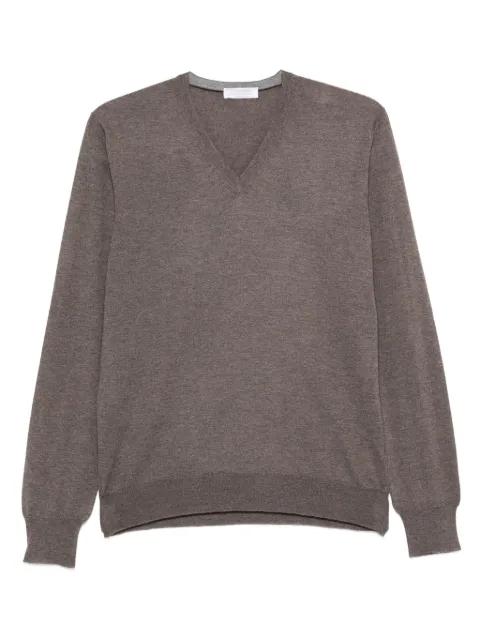 v-neck wool sweater by GRAN SASSO