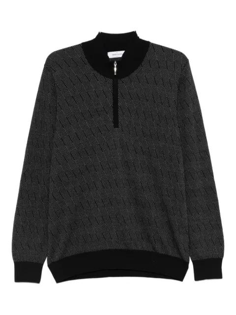 virgin wool half-zip sweatshirt by GRAN SASSO