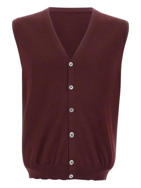 wool buttoned cardigan by GRAN SASSO