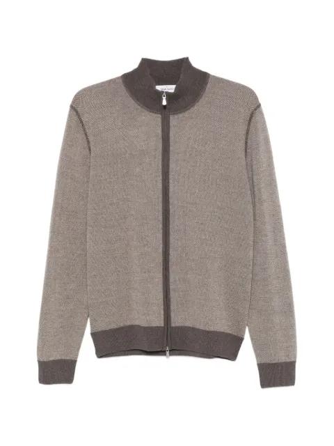zip-fastening cardigan by GRAN SASSO