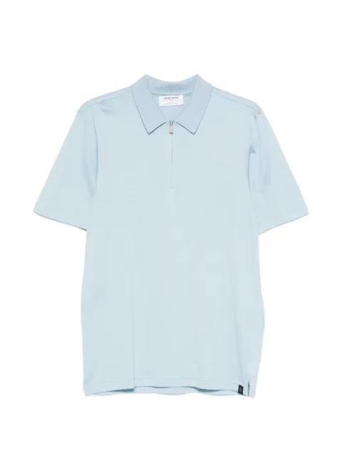 zip-fastening short-sleeve polo shirt by GRAN SASSO