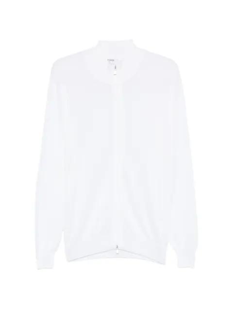 zip-up cotton cardigan by GRAN SASSO