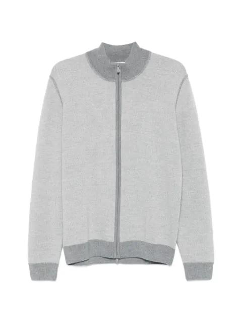 zipped cardigan by GRAN SASSO