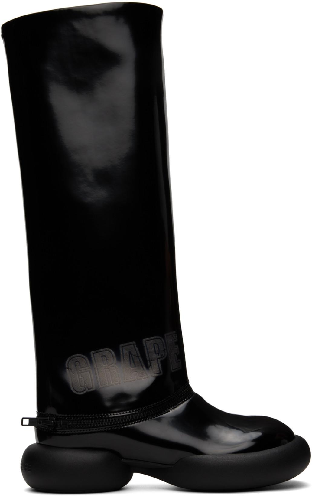 Black Detachable Boots by GRAPE