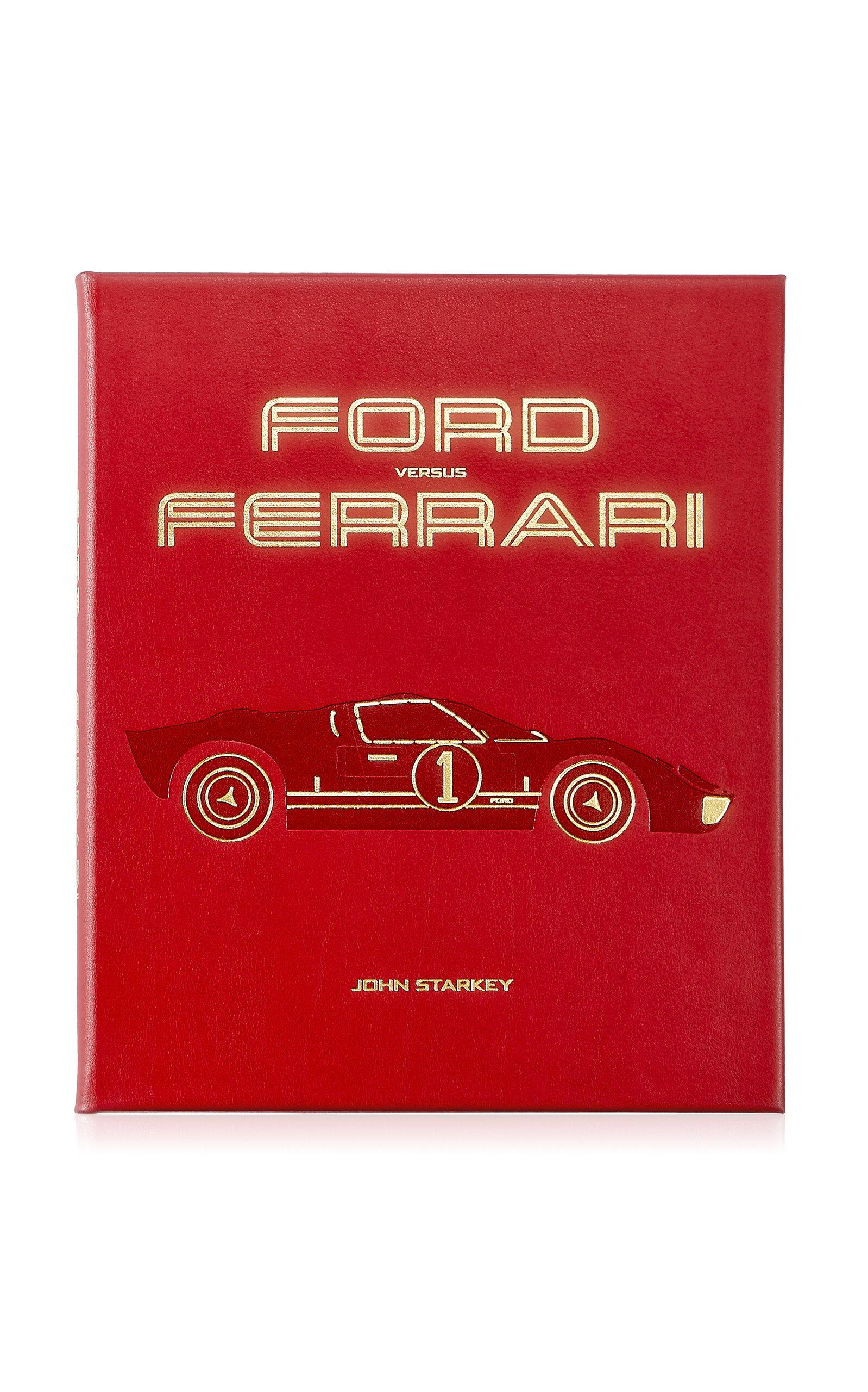 Graphic Image - Ford Vs Ferrari Leather Hardcover Book - Red - Moda Operandi by GRAPHIC IMAGE