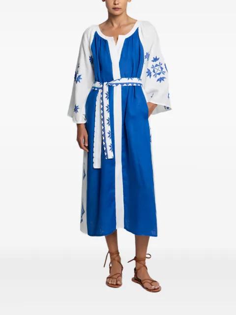 Lefkada belted midi dress by GREEK ARCHAIC KORI