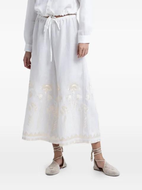 embroidered drawstring-waist trousers by GREEK ARCHAIC KORI