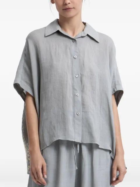 embroidered short-sleeve shirt by GREEK ARCHAIC KORI
