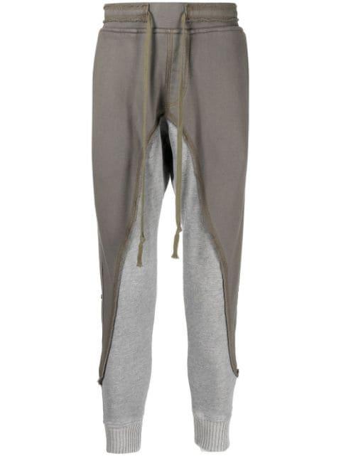 patchwork drawstring trousers by GREG LAUREN