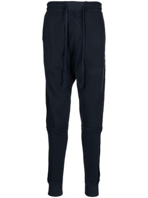 stretch-cotton drawstring-waistband track pants by GREG LAUREN