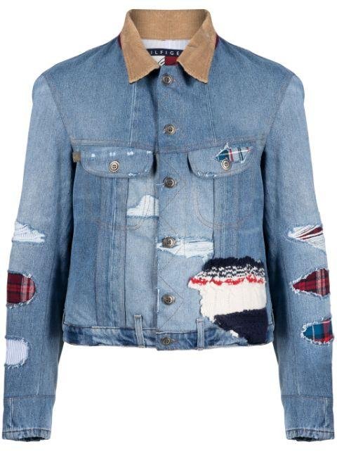 x Tommy Hilfiger patchwork denim jacket by GREG LAUREN