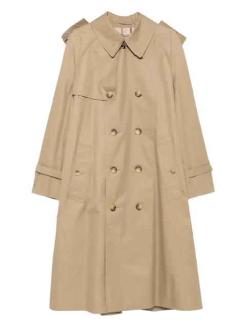 double-breasted buttoned trench coat by GRENFELL