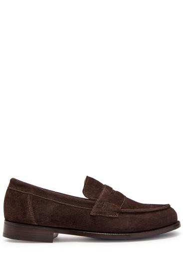 Epsom suede loafers by GRENSON