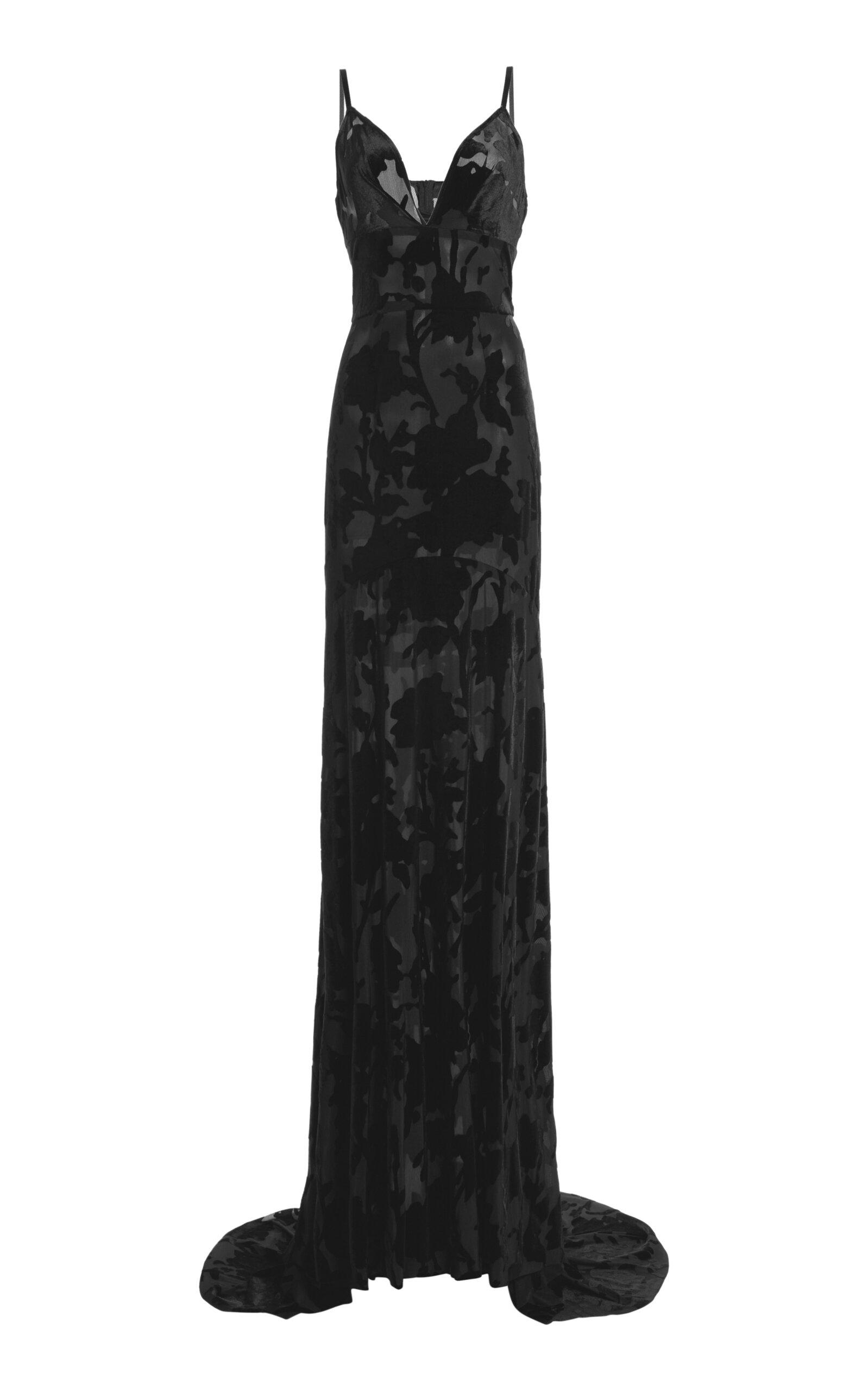 Greta Constantine Chealsea Floral Velvet Maxi Dress - Moda Operandi by GRETA CONSTANTINE