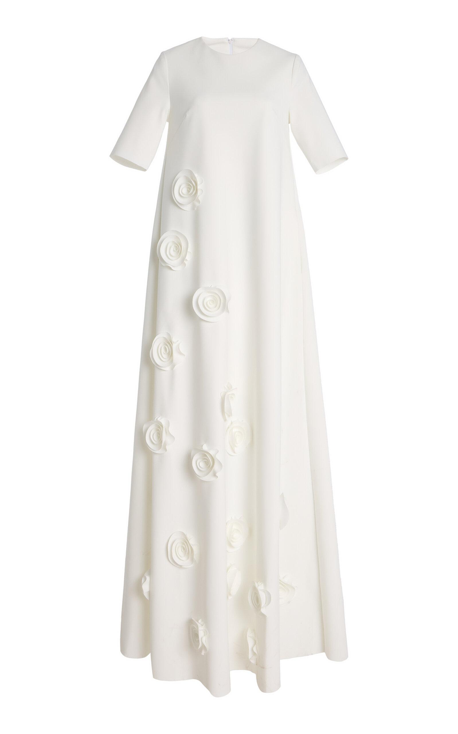 Greta Constantine Remembrandt Floral-Appliquéd Maxi Dress - Moda Operandi by GRETA CONSTANTINE