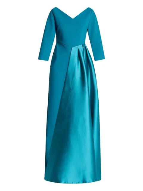 Percier V-neck gown by GRETA CONSTANTINE