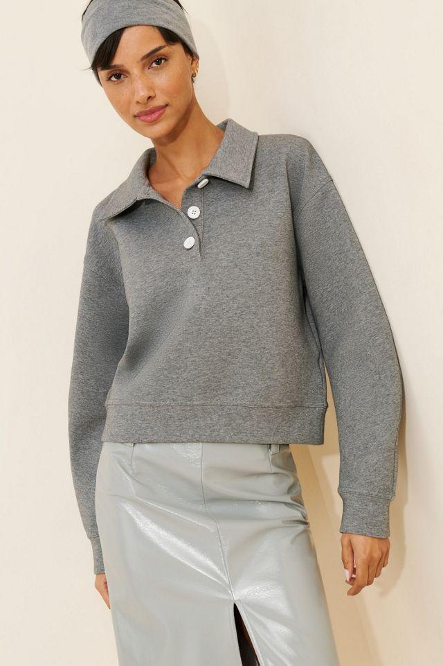 Grey Lab Sculptured Polo Sweatshirt by GREY LAB
