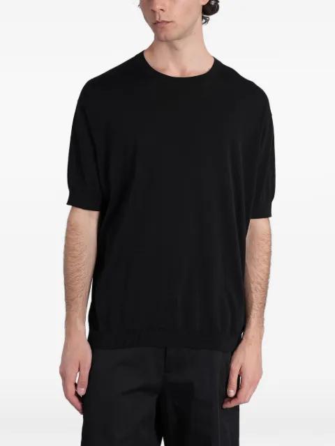 ribbed-trim short-sleeve T-shirt by GREYED