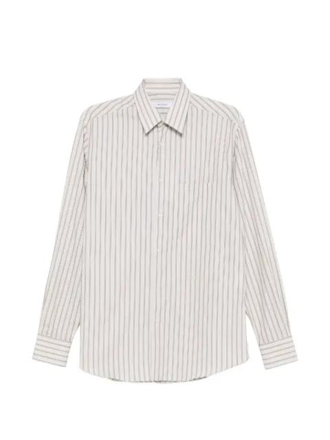 striped chest-pocket shirt by GREYED