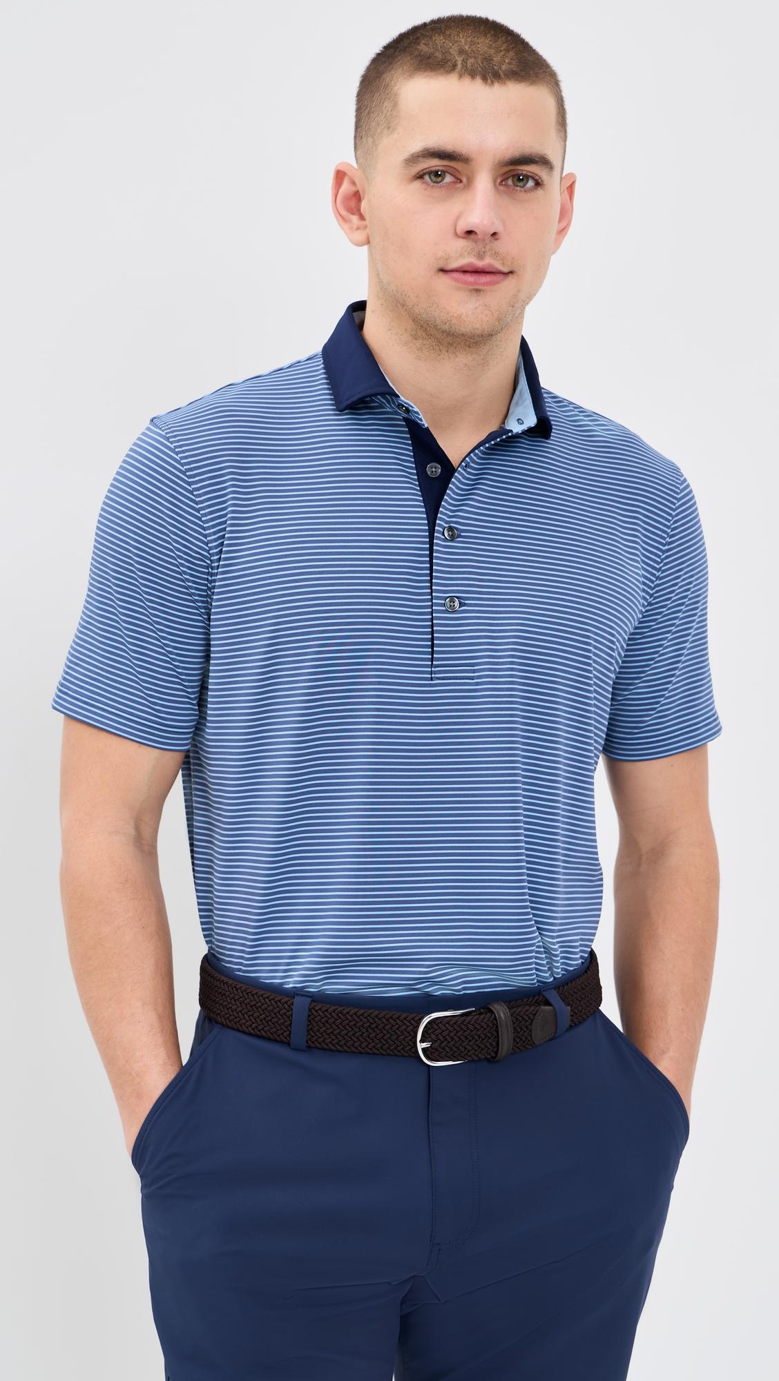 Aurora Striped Polo by GREYSON
