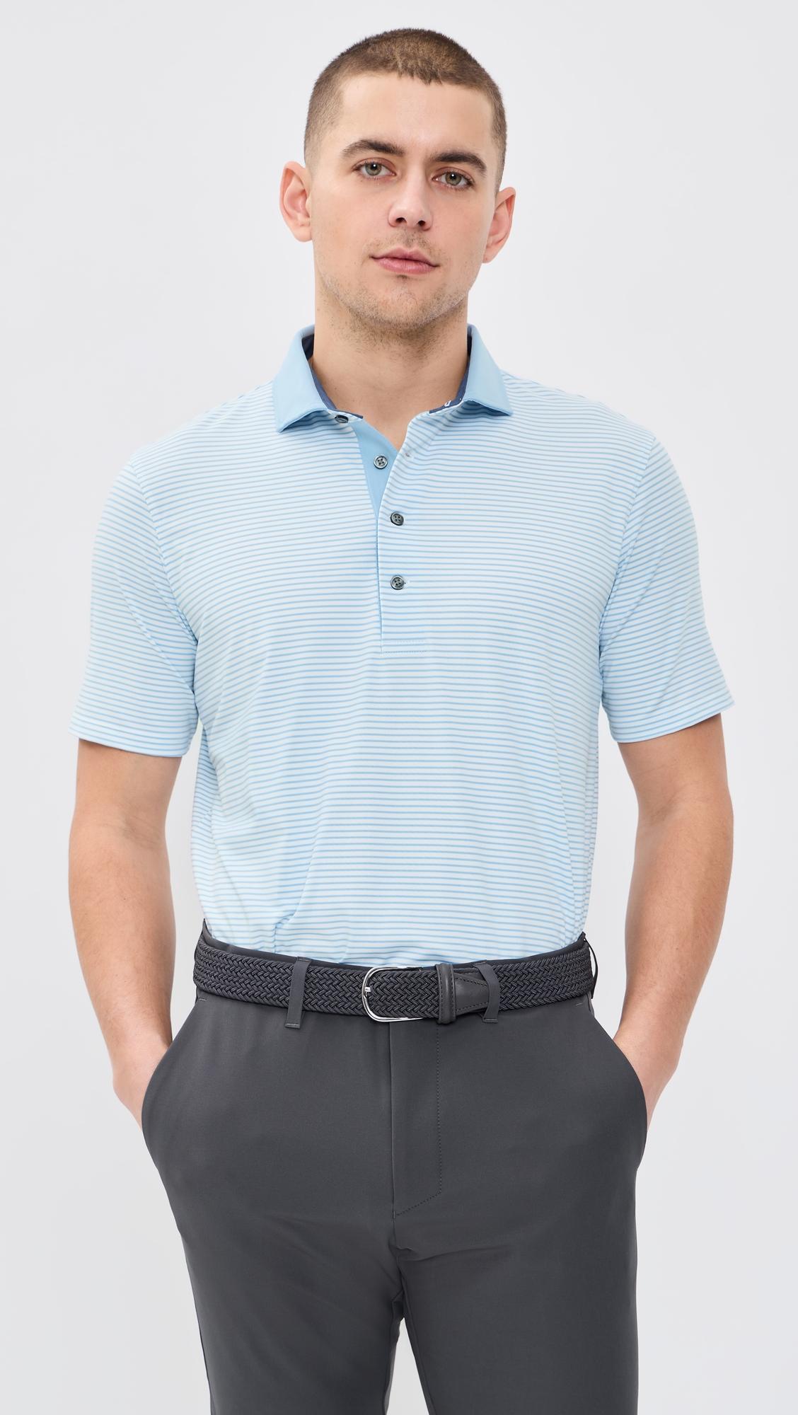 Aurora Striped Polo by GREYSON