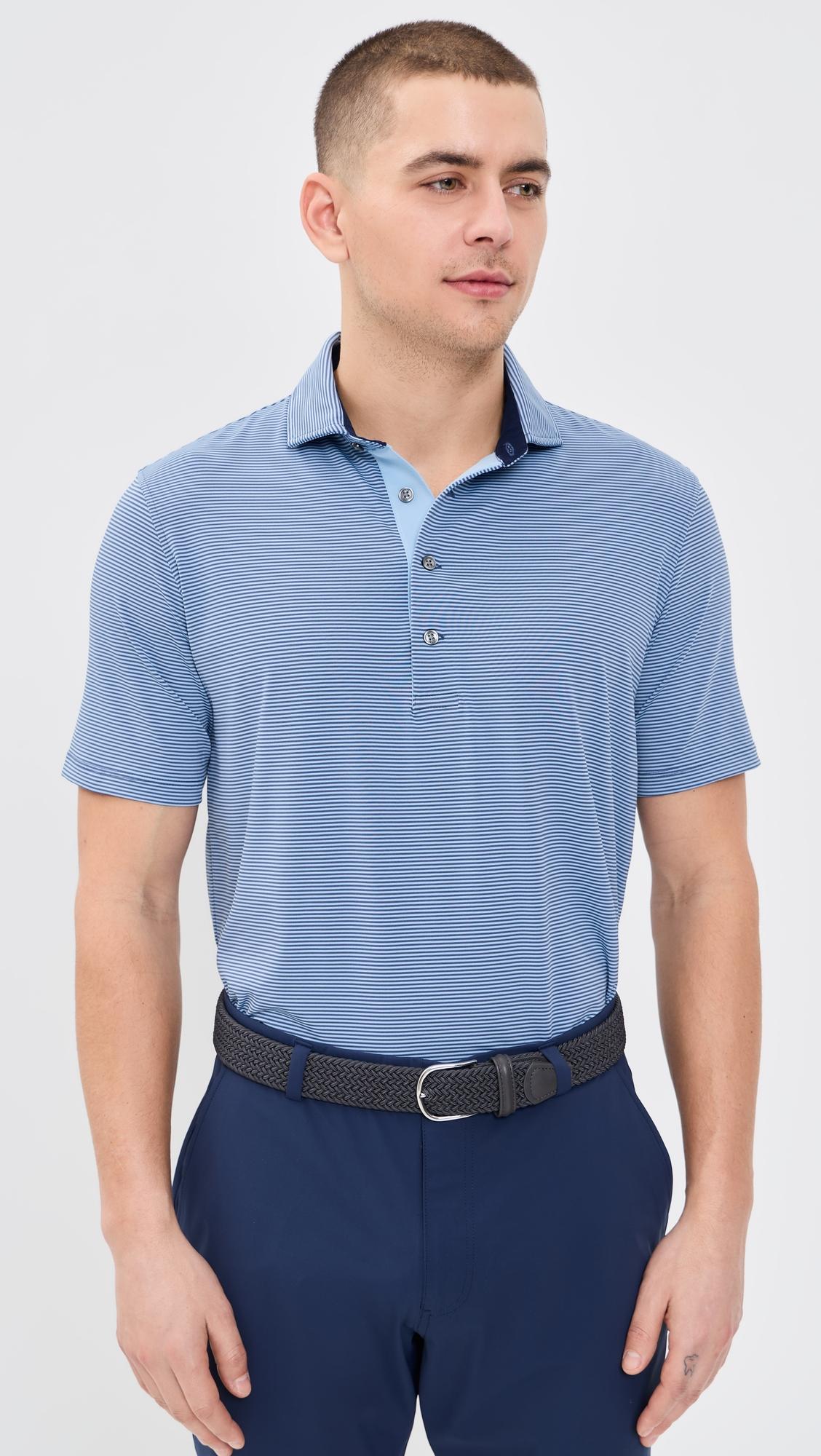 Saranac Striped Polo by GREYSON