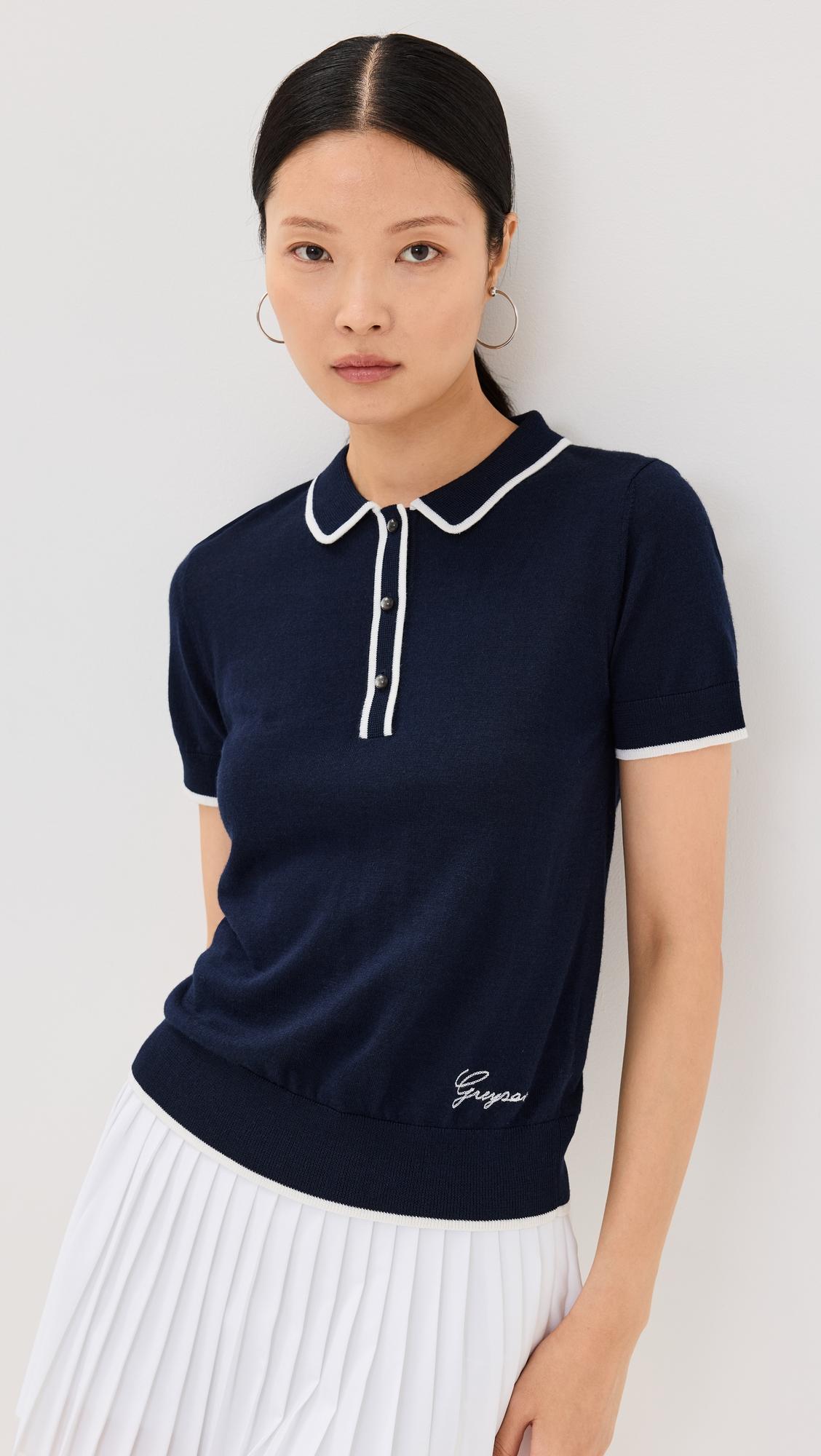 Short Sleeve Bardot Sweater by GREYSON