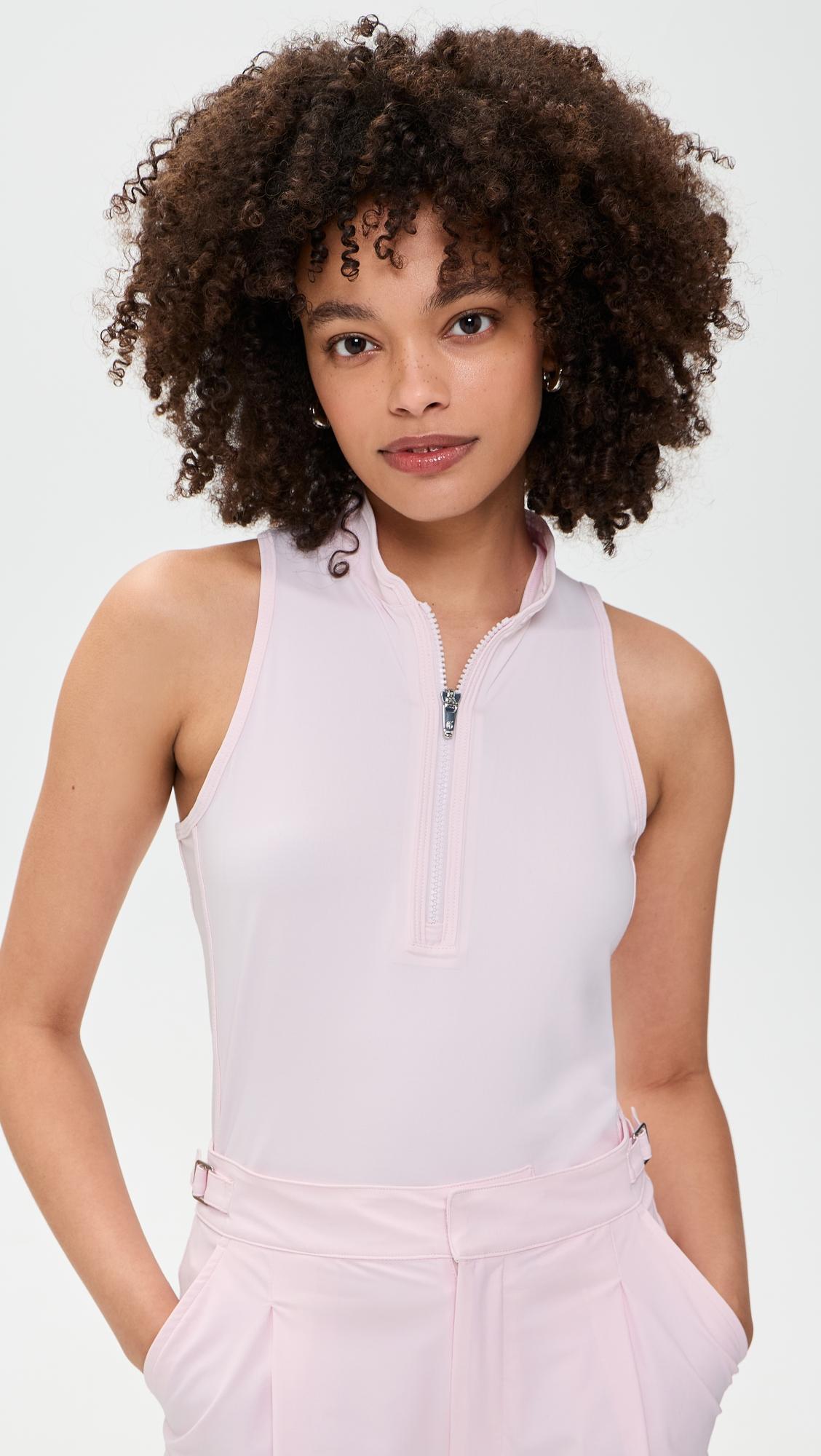 Sleeveless Vesta Mock Neck Top by GREYSON