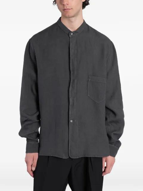 band-collar chest-pocket shirt by GRIFONI