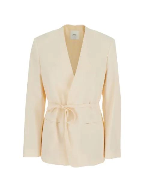 belted V-neck jacket by GRIFONI
